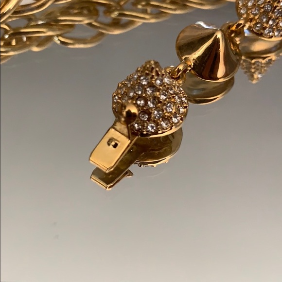 CC Skye Gold Pave Mercy Punk Mini Spike Bracelet - Picture 9 of 10